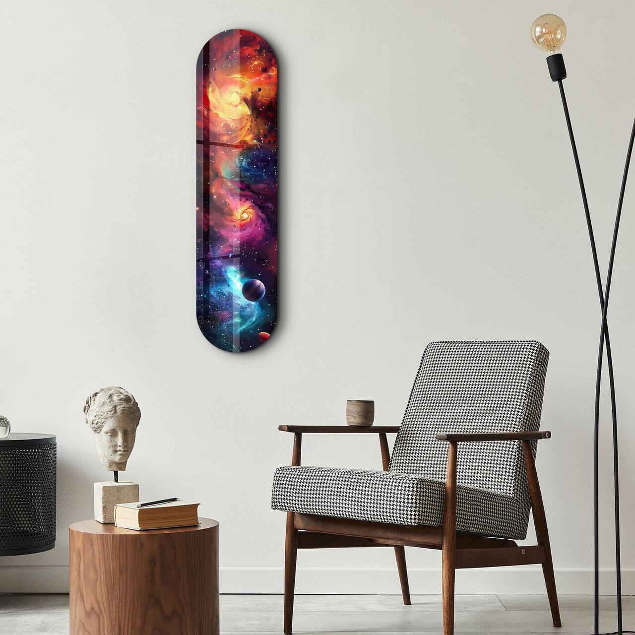 Tablou decorativ, Colorful Space v2, Dimensiune: 20 x 80 cm, Multicolor - view 2
