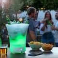 Frapiera LED cu boxa reincarcabila Sonice InnovaGoods 3in1, RGB, USB