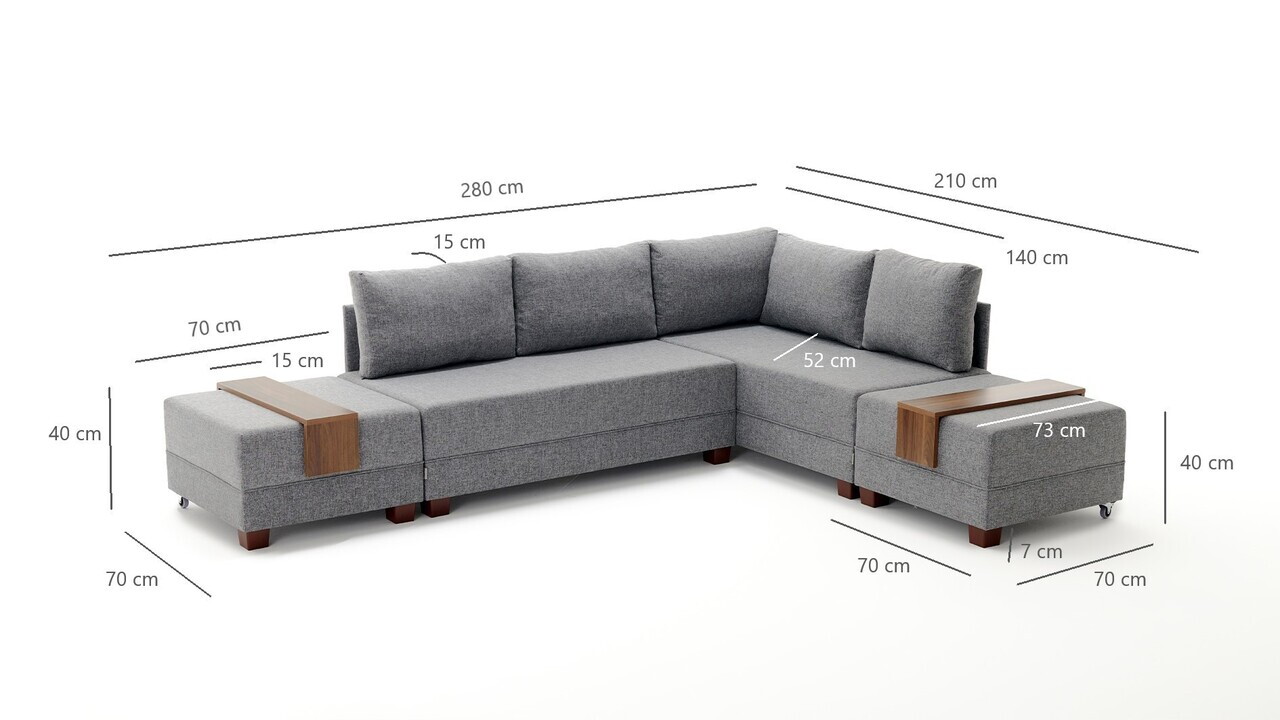 Coltar, Atelier del Sofa, 613LFS1162, Rosu claret — imaginea 9