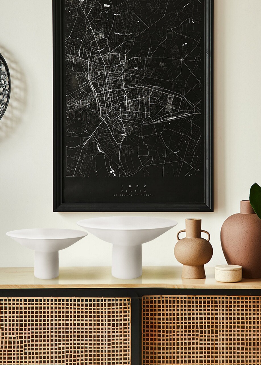 Vaza, DKR0472, 36x36x26 cm, Ceramica, Alb