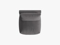 Modul pentru canapea, 1 loc, Chris-259, Micadoni Home, 100x85x80 cm, tesatura structurata chenille, gri beton
