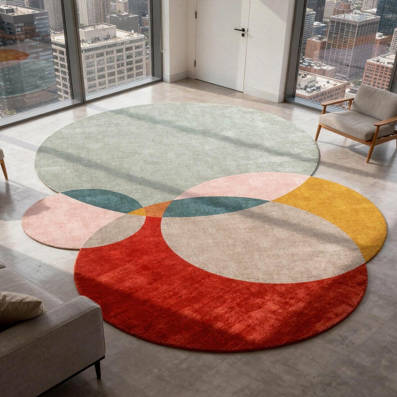 Covor, Fr369, 80x150 cm, Rosu — imaginea 2