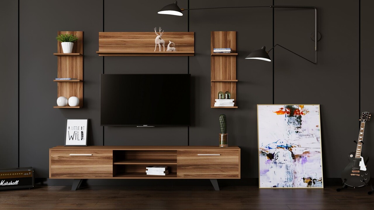 Comoda TV, Rabi, Rb-165, 180x45x40 cm, Lemn - 1 | YEO
