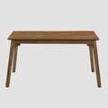 Masa Little, Homla, 140x75x76 cm, lemn de cauciuc, maro