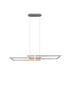 Lustra Salinas, TRIO, 110x40x150 cm, 34W, 1x SMD, metal, argintiu mat
