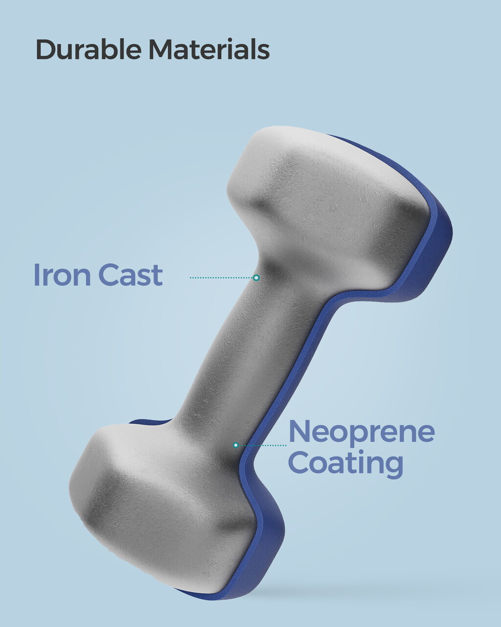 Set gantere 2 x 4 kg, Songmics, neopren, design ergonomic - imagine 7