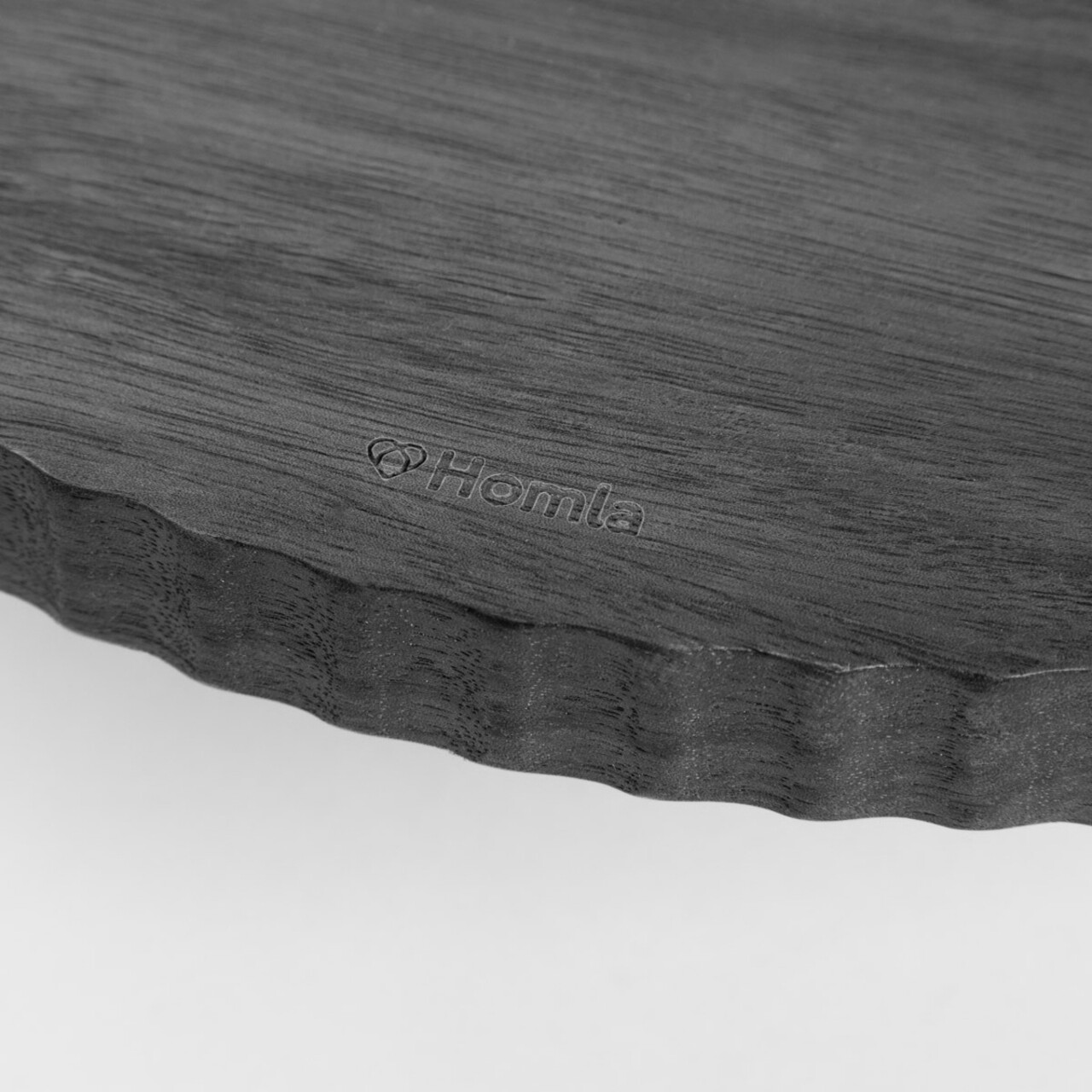 Platou Rillet, Homla, 34x9 cm, lemn/metal, maro/negru