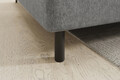 Coltar extensibil stanga 3 locuri ELTAP, LT-04RAQ, Barea, 208x160x100 cm, lemn/poliester, gri deschis