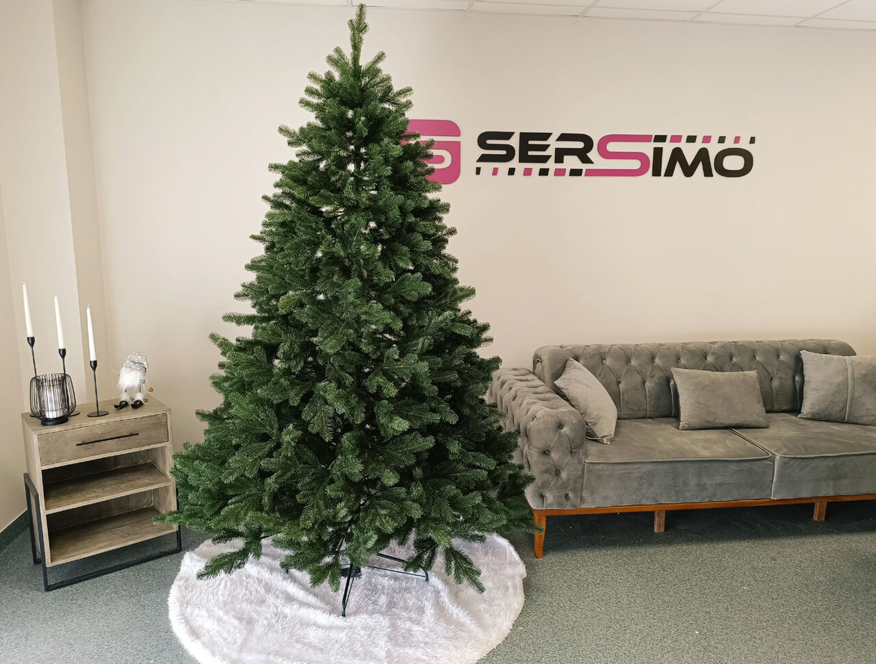 Brad artificial Christmas Deluxe by Sersimo, Kovalivska verde, 3D, 230cm — imaginea 9