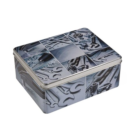 Cutie cu capac tools, versa, 20.5 x 16 x 8.5 cm, metal