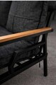 Set mobilier de gradina, Hanah Home, Kutay Sehpa, Antracit