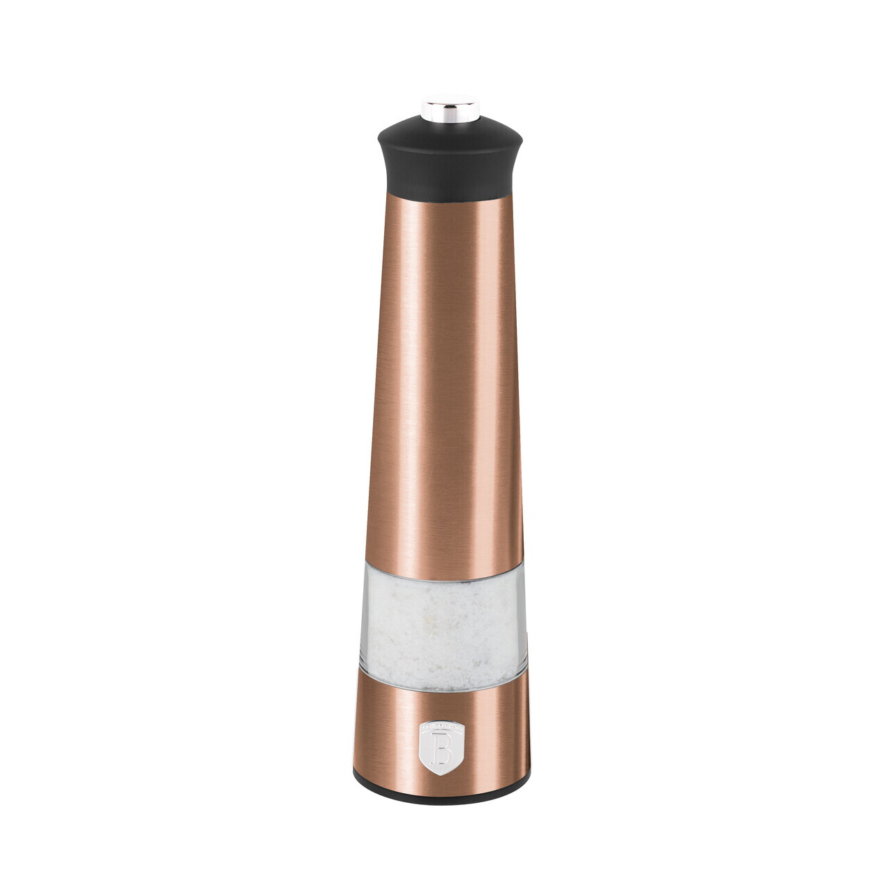 Set 2 rasnite electrice pentru sare/piper Berlinger Haus, Rose Gold, inox/ceramica, roz/negru - imagine 8