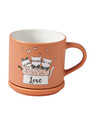 Set 2 cani, Cats, Brandani, 10x9 cm, portelan New Bone China