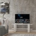 Comoda TV, Homitis, Certo - White, 33.5x117x44.5 cm