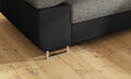 Coltar extensibil dreapta 4 locuri, ELTAP, Anton, 272x203x85 cm, lemn/poliester, gri inchis/negru