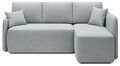 Coltar extensibil dreapta 3 locuri ELTAP, Hadson, 206x150x89 cm, lemn/poliester, gri deschis
