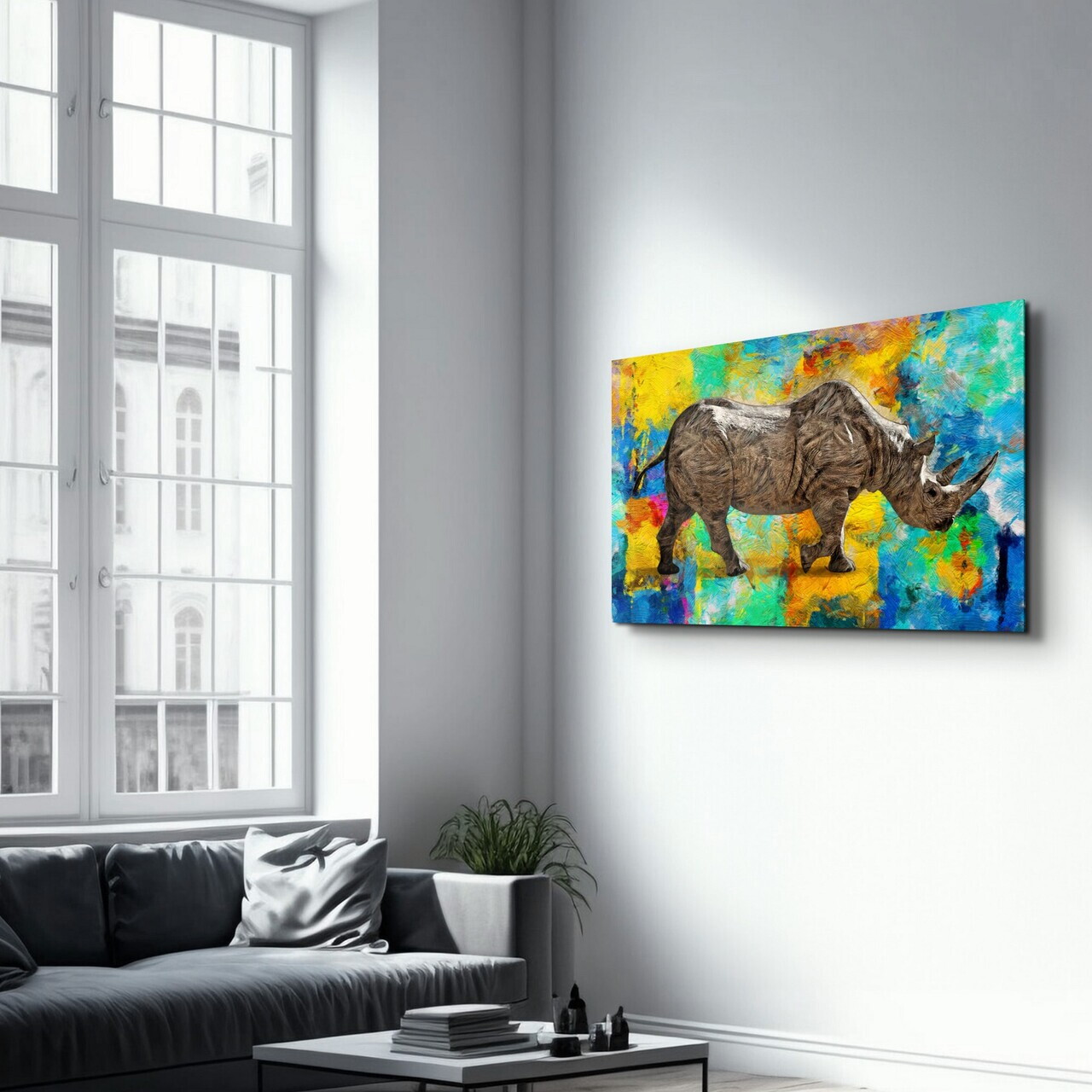 Tablou decorativ, CAM-1051, Dimensiuni: 46 x 72 cm, Multicolor — imaginea 4