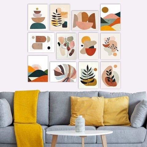 Set 12 tablouri decorative, 12mdf02, lulu, 15x20 cm, plastic