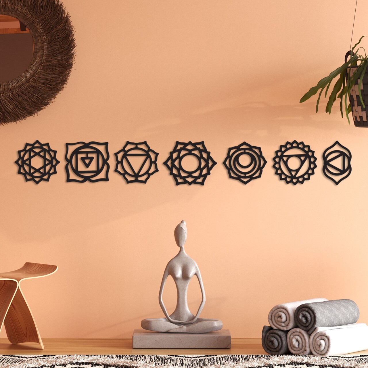 Decoratiune de perete, Simbolo-1, (Grosime: 1,5 mm), Negru - view 2