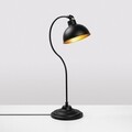 Lampa de masa, Konika - 12262, Fulgor, 19 x 29 x 58 cm, 1 x E27, 40W, negru