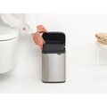 Cos de gunoi, Brabantia, Bo Small, 4 L, 17.2x20x27.2 cm, otel, argintiu