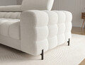 Coltar extensibil dreapta 3 locuri ELTAP, LT-01ROY, Felro, 285x181x93 cm, lemn/poliester, alb