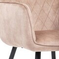 Scaun Satori, Homla, 62x58x79 cm, poliester/metal/MDF, bej