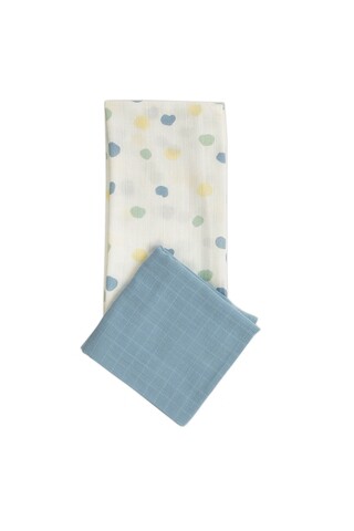 Set prosoape pentru bebeluși, JR Mori, M000008118, Bumbac, Albastru