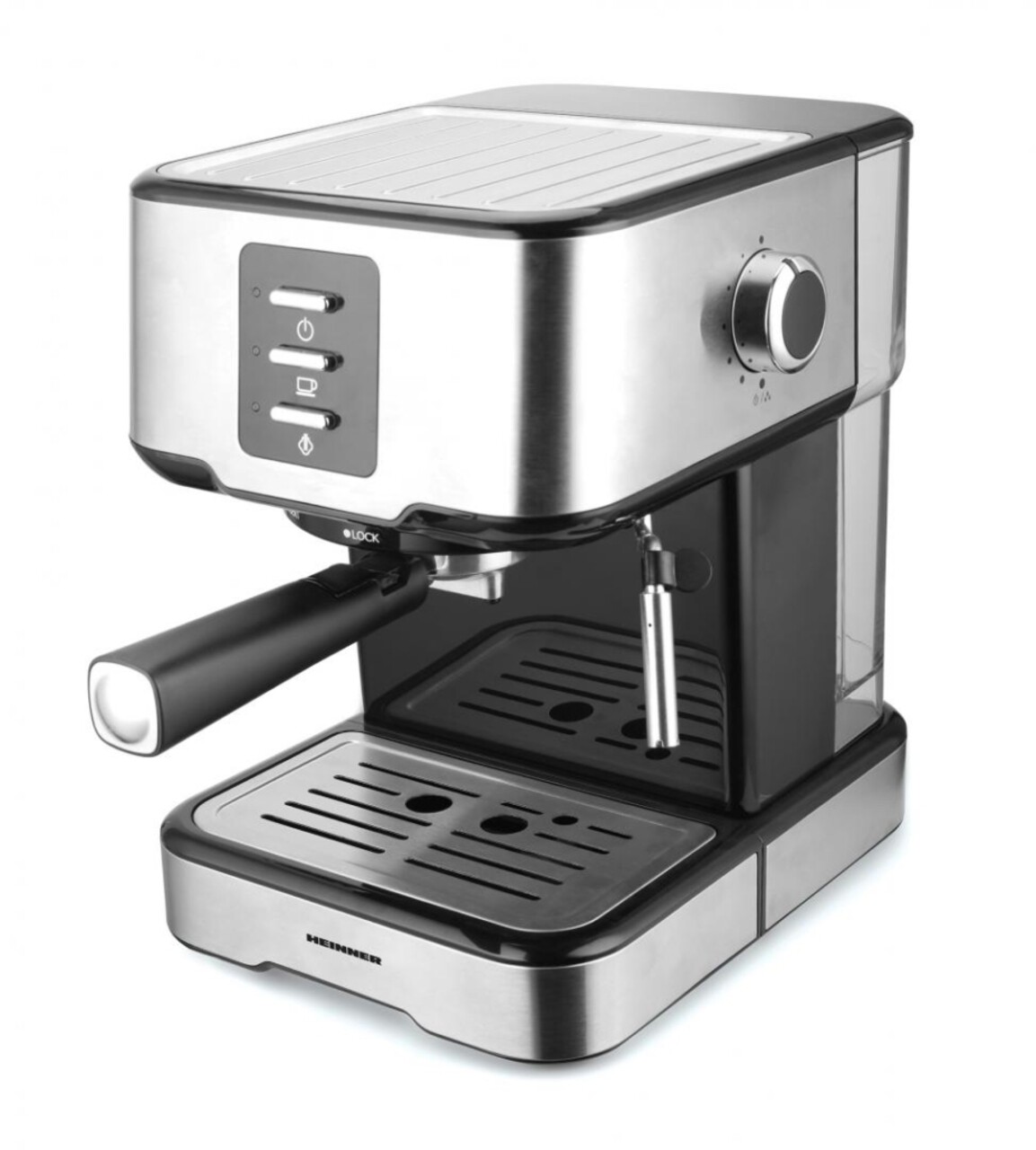 Espressor Brassilo, Heinner, 850W, 15 Bar, 1.5L, argintiu - 1 | YEO
