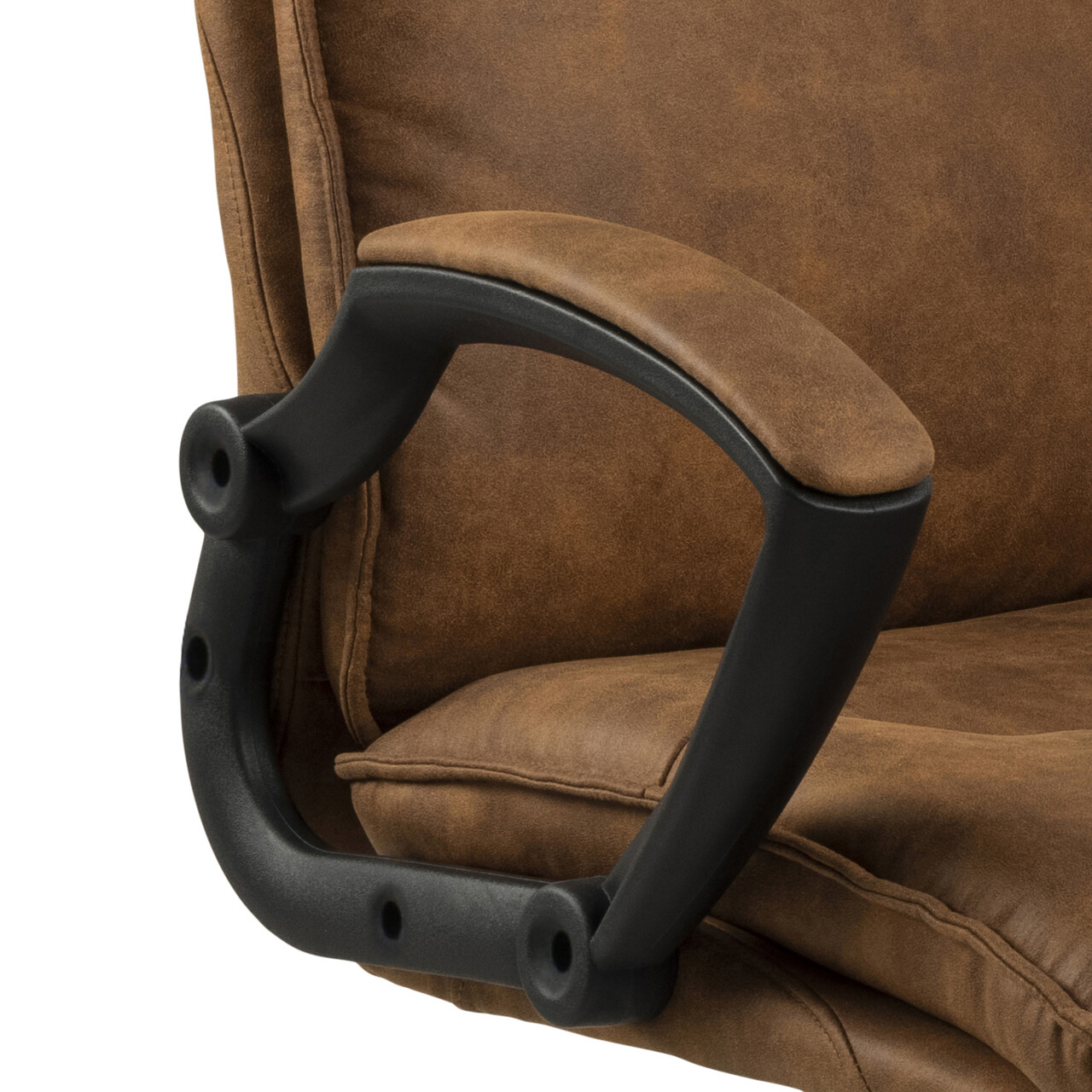 Scaun de birou Brad, Actona, 67x69.5x115 cm, rotativ, poliester/nailon, camel - view 5