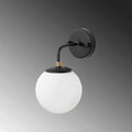 Aplica de perete, Fulgor, 942FLG2180, Metal, Negru / Antic / Crem