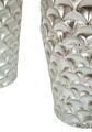 Set 2 ghivece / vase decorative Silvy, Mauro Ferretti, 37x37x92 cm, fier, argintiu