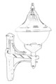 Lampa de exterior, Avonni, 685AVN1353, Plastic ABS, Negru