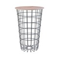Cos de rufe, Puqa Design, Hazel, 33.5x35.5x60 cm, PAL, Stejar / Negru
