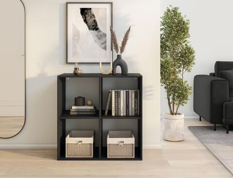 Raft de perete ELTAP, Jugis, 80x40x80 cm, PAL/PVC, negru