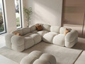 Coltar simetric 4 locuri, Loretto, Cosmopolitan Design, 250x250x68 cm, tesatura structurata, bej