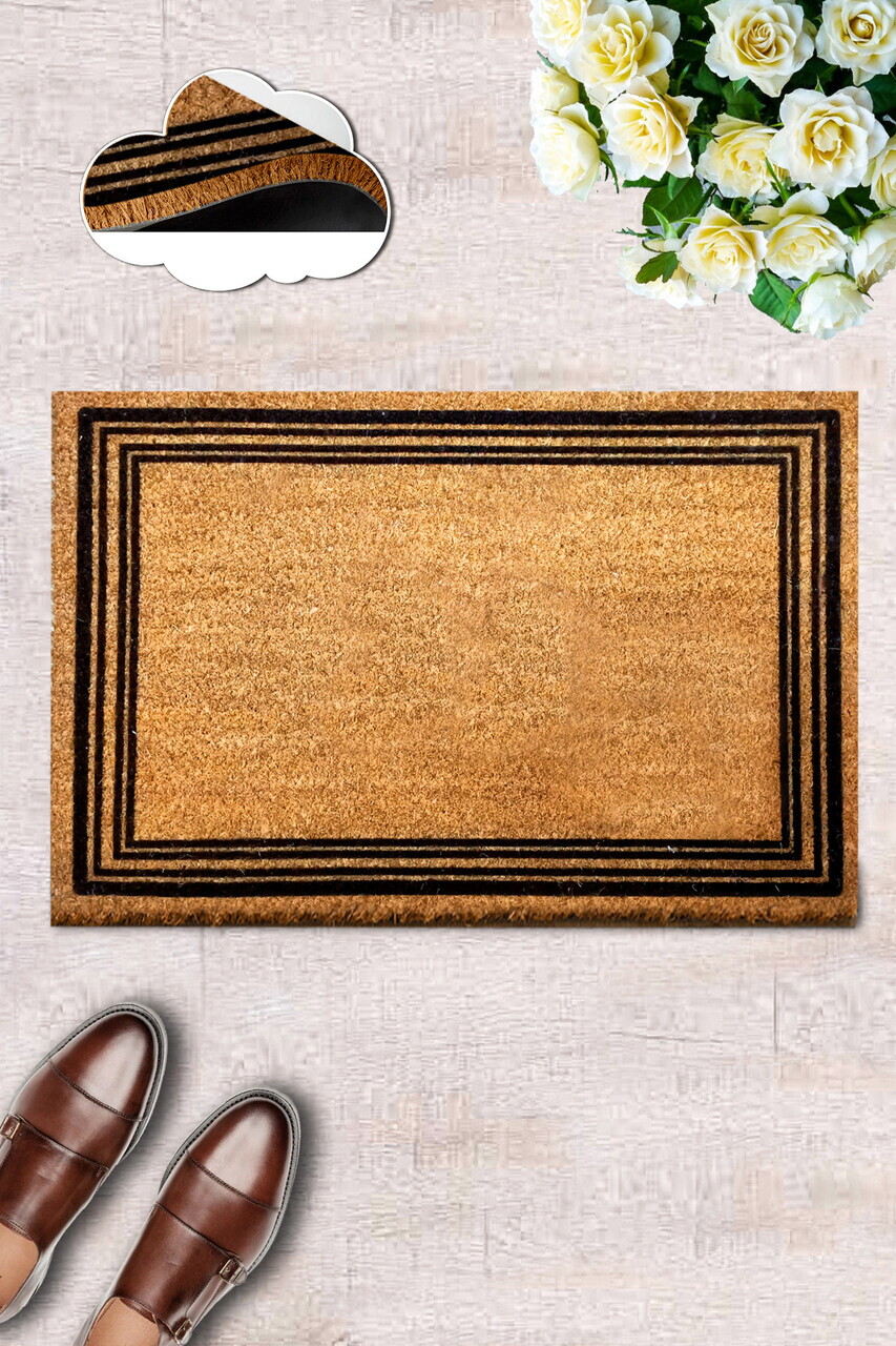 Covoras de intrare, Coco Cadre, 40x60 cm, COIR, Multicolor