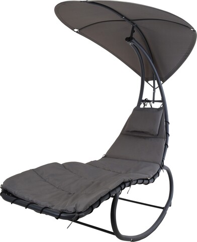 Leagan de gradina/terasa Dream, 195x9x185 cm, otel, negru