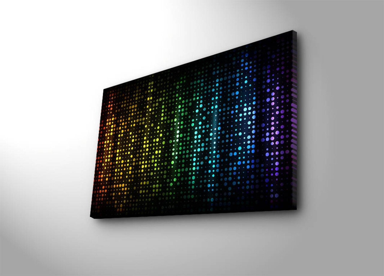 Tablou decorativ cu lumina LED, 4570İACT-37, Dimensiune: 45 x 70 cm, Multicolor - view 4