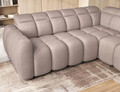 Coltar extensibil dreapta 4 locuri ELTAP, RT-20XIL, Falconn, 258x208x107 cm, lemn/poliester, maro deschis