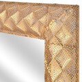 Oglinda, Namib, 63 x 6.5 x 63 cm, metal/oglinda, auriu