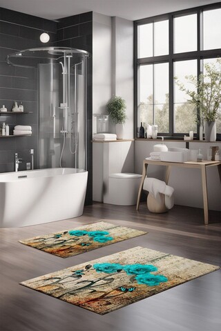 Set covorase de baie, Cartwright, CT-5387, Poliester, Multicolor