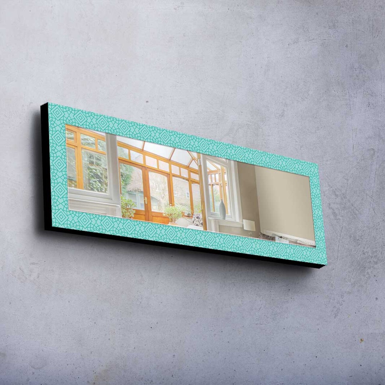 Oglinda decorativa 40120MA-034 Cadru: 100% LEMN DE PIN (Grosime: 27 mm) Multicolor