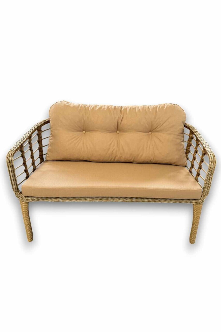 Set mobilier de gradina, Hanah Home, Manolya, ALUMINIU, Bej - view 2