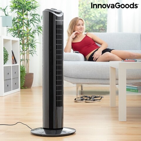 Ventilator unitate innovagoods Ø 26x80 cm, 50w, negru