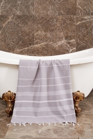 Prosop de plaja sultan, foutastic, 100x180 cm, gri