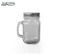 Halba tip borcan cu capac perforat, Heinner Home, 400 ml, sticla/metal, transparent