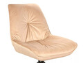 Scaun rotativ Boogie I Velvet, Signal, 53x45x89 cm, catifea/otel, bej/negru