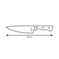 Cutitul bucatarului Home Profi, Tescoma, 20 cm, inox/plastic, negru