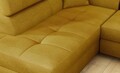 Coltar extensibil stanga 4 locuri, ELTAP, Anton, 272x203x85 cm, lemn/poliester, mustar